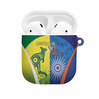 Australia And India Cricket AirPods Case Ashoka Chakra With Aboriginal - Wonder Print Shop