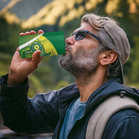 Australia And India Cricket 4 in 1 Can Cooler Tumbler Ashoka Chakra With Aboriginal - Wonder Print Shop