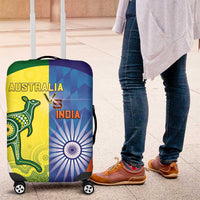 Australia And India Cricket Luggage Cover Ashoka Chakra With Aboriginal - Wonder Print Shop