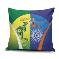 Australia And India Cricket Pillow Cover Ashoka Chakra With Aboriginal - Wonder Print Shop