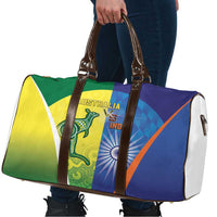 Australia And India Cricket Travel Bag Ashoka Chakra With Aboriginal - Wonder Print Shop