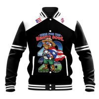 Custom Puerto Rico Coqui Frog Baseball Jacket Here For The Benito Bowl
