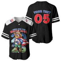 Custom Puerto Rico Coqui Frog Baseball Jersey Here For The Benito Bowl