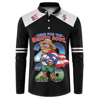 Custom Puerto Rico Coqui Frog Button Sweatshirt Here For The Benito Bowl