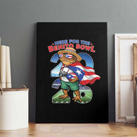 Puerto Rico Coqui Frog Canvas Wall Art Here For The Benito Bowl