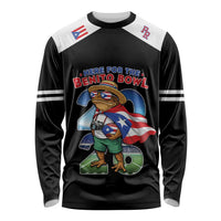 Custom Puerto Rico Coqui Frog Long Sleeve Shirt Here For The Benito Bowl