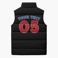 Custom Puerto Rico Coqui Frog Sleeveless Puffer Jacket Here For The Benito Bowl