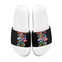 Puerto Rico Coqui Frog Slide Sandals Here For The Benito Bowl