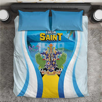 Saint Lucia 1979 Bedding Set Happy Independence Day