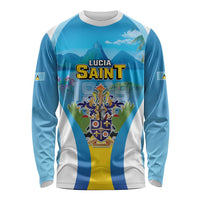 Personalized Saint Lucia 1979 Long Sleeve Shirt Happy Independence Day