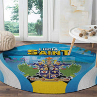 Saint Lucia 1979 Round Carpet Happy Independence Day