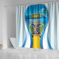 Saint Lucia 1979 Shower Curtain Happy Independence Day