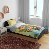 Belize Toucan Bedding Set Belizean Pride Retro Style