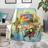 Belize Toucan Blanket Belizean Pride Retro Style