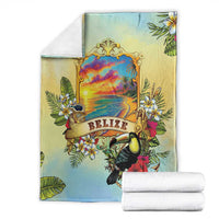 Belize Toucan Blanket Belizean Pride Retro Style