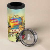 Belize Toucan 4 in 1 Can Cooler Tumbler Belizean Pride Retro Style
