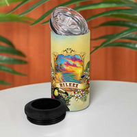 Belize Toucan 4 in 1 Can Cooler Tumbler Belizean Pride Retro Style