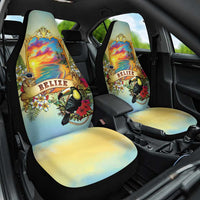 Belize Toucan Car Seat Cover Belizean Pride Retro Style