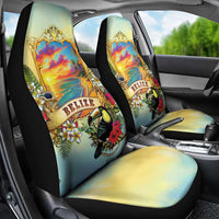 Belize Toucan Car Seat Cover Belizean Pride Retro Style