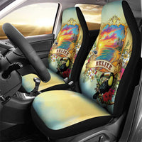 Belize Toucan Car Seat Cover Belizean Pride Retro Style