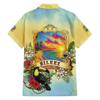 Belize Toucan Family Matching Off Shoulder Maxi Dress and Hawaiian Shirt Belizean Pride Retro Style