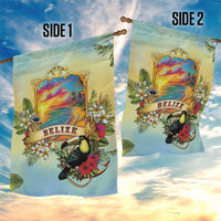 Belize Toucan Garden Flag Belizean Pride Retro Style