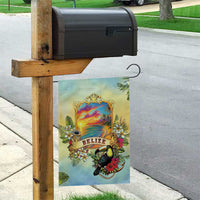 Belize Toucan Garden Flag Belizean Pride Retro Style