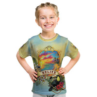 Belize Toucan Kid T Shirt Belizean Pride Retro Style