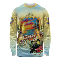 Belize Toucan Long Sleeve Shirt Belizean Pride Retro Style