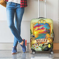 Belize Toucan Luggage Cover Belizean Pride Retro Style