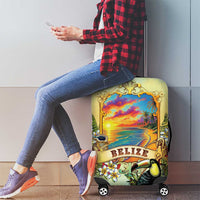 Belize Toucan Luggage Cover Belizean Pride Retro Style