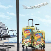 Belize Toucan Luggage Cover Belizean Pride Retro Style