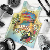 Belize Toucan Men Tank Top Belizean Pride Retro Style