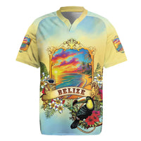 Belize Toucan Rugby Jersey Belizean Pride Retro Style