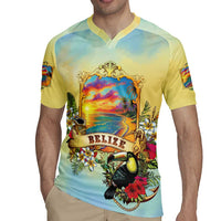 Belize Toucan Rugby Jersey Belizean Pride Retro Style