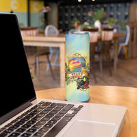 Belize Toucan Skinny Tumbler Belizean Pride Retro Style