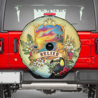 Belize Toucan Spare Tire Cover Belizean Pride Retro Style