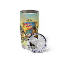 Belize Toucan Tumbler Cup Belizean Pride Retro Style