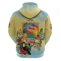 Belize Toucan Zip Hoodie Belizean Pride Retro Style