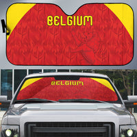 Belgium Football 2026 Auto Sun Shade Belgian Lion Sporty Style