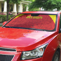 Belgium Football 2026 Auto Sun Shade Belgian Lion Sporty Style