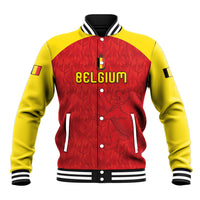 Custom Belgium Football 2026 Baseball Jacket Belgian Lion Sporty Style