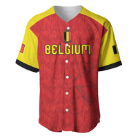 Custom Belgium Football 2026 Baseball Jersey Belgian Lion Sporty Style