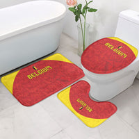 Belgium Football 2026 Bathroom Set Belgian Lion Sporty Style