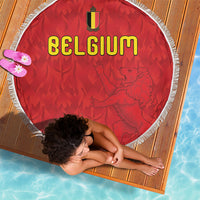 Belgium Football 2026 Beach Blanket Belgian Lion Sporty Style