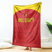 Belgium Football 2026 Blanket Belgian Lion Sporty Style