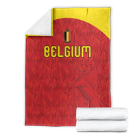 Belgium Football 2026 Blanket Belgian Lion Sporty Style