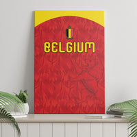 Belgium Football 2026 Canvas Wall Art Belgian Lion Sporty Style