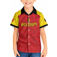 Custom Belgium Football 2026 Hawaiian Shirt Belgian Lion Sporty Style