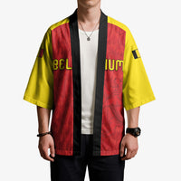 Custom Belgium Football 2026 Kimono Belgian Lion Sporty Style